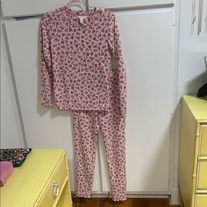 Laura Ashley Pink Floral Pajama Set